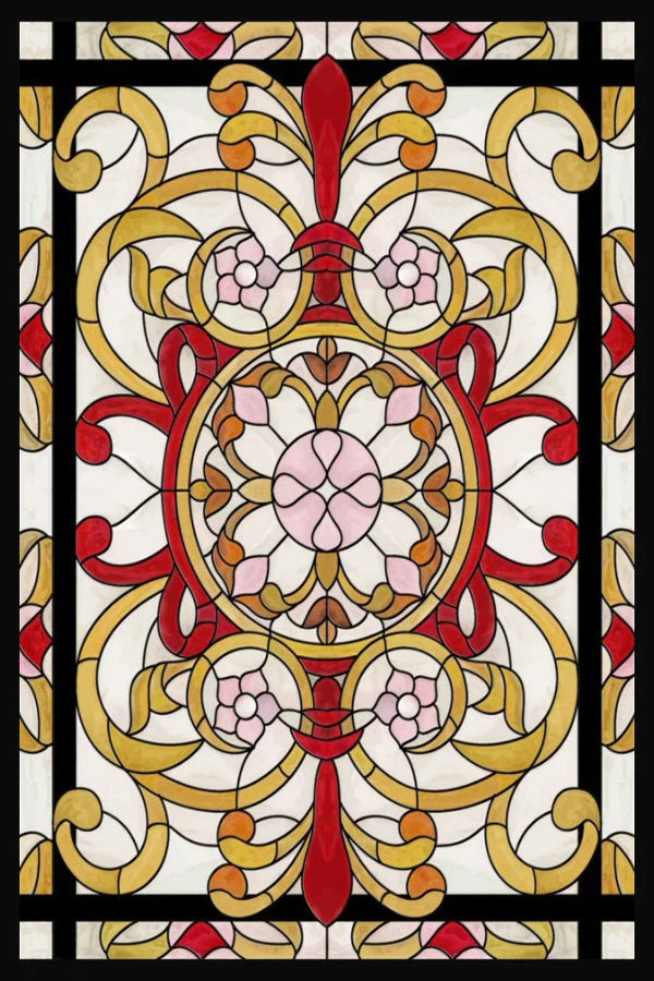 Customized Stained Glass Film Window Films,Static Cling Frosted Church Crosses,Bathroom Kitchen Cupboard Door Sticker Home Decor