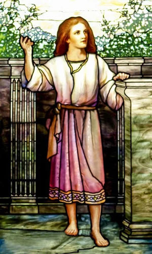 Custom Size Stained Glass Window Film, Static Cling Mermaid /Angel/Jesus Picture For Kitchen Bathroom Bedroom Glass Home Decor