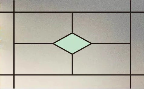 Custom size Window Film Stained Glass Films Frosted Privacy Film Static Cling Removable Sticker Japanese Type Retro Pattern