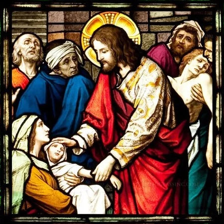 Custom Frosted Stained Glass Window Film,PVC Self-Adhesive Window Films,Retro Church Jesus Decor Foil Stickers, Window Treatment