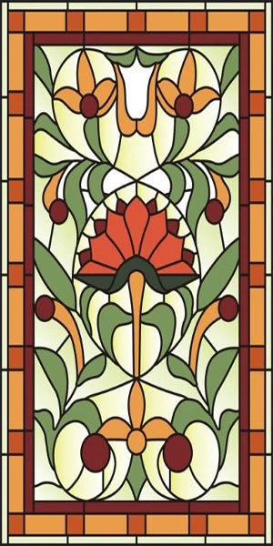 Customized Size Stained Glass Film Window Films Static Cling Frosted Church Sticker Bathroom Kitchen Cupboard Door Home Decor