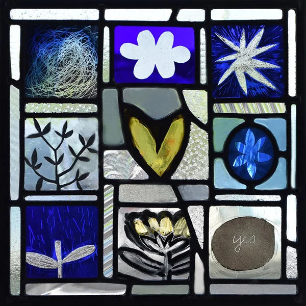 Stained Glass Window Film, Frosted Privacy, Static Cling, Retro Sticker for Bathroom, Cabinet, Door, Home Decor, Skylight Covers