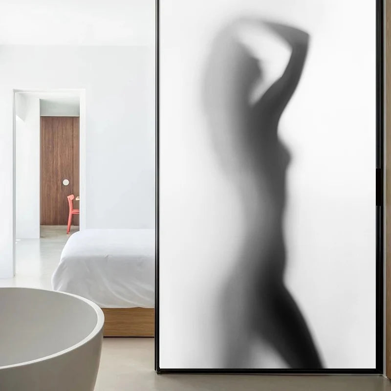Custom Size Window Glass Films Window Film Static Cling Art Pictures Beauty Women Nude Girl Shower Nordic Obscure Posters