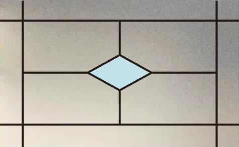 Custom size Window Film Stained Glass Films Frosted Privacy Film Static Cling Removable Sticker Japanese Type Retro Pattern