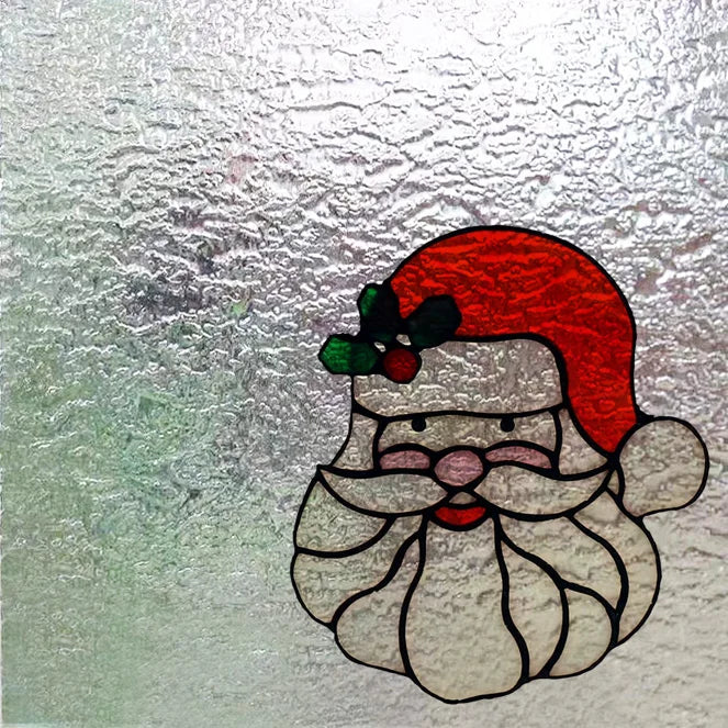 Customized Tiffany Style 3D Stained Glass Window Film,Static Cling Door Sticker,Privacy Frosted Window Decal for Glass Home