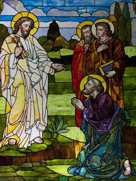 Custom Size Stained Glass Window Film Church style Jesus Angel Picture Sticker Frosted Static Cling Home Church Office Decor