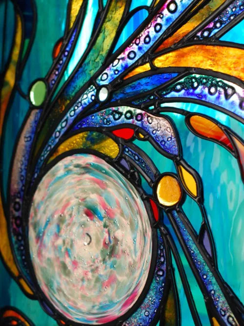 Frosted Stained Glass Films,Customized, Multicolored Static Cling,Privacy Protection, Reusable, Removable, Home-Decor