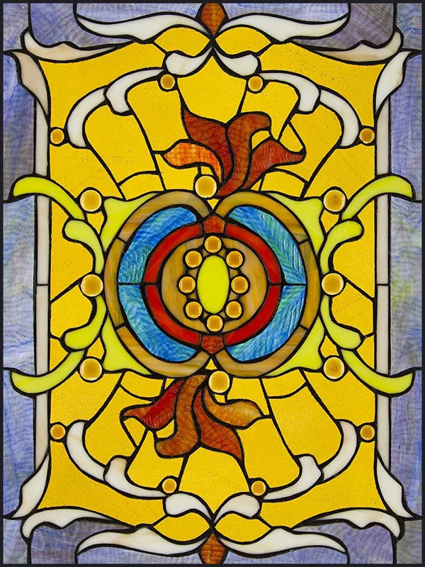 Window Film Frosted Stained Glass Films Customized Victorian-style Static Cling Sticker Kitchen Bathroom Substitute for Curtains