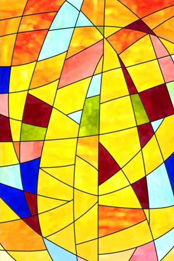 Customized Stained Glass Film Window Films,Static Cling Frosted Church Crosses,Bathroom Kitchen Cupboard Door Sticker Home Decor