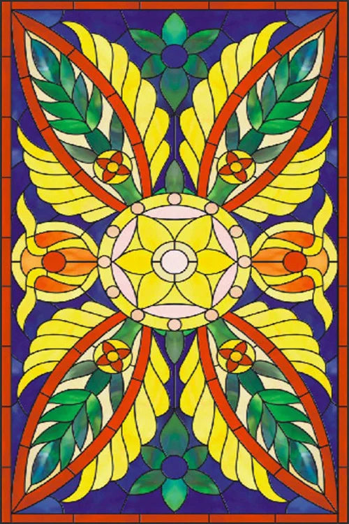 Customized Stained Glass Film Window Films,Static Cling Frosted Church Crosses,Bathroom Kitchen Cupboard Door Sticker Home Decor