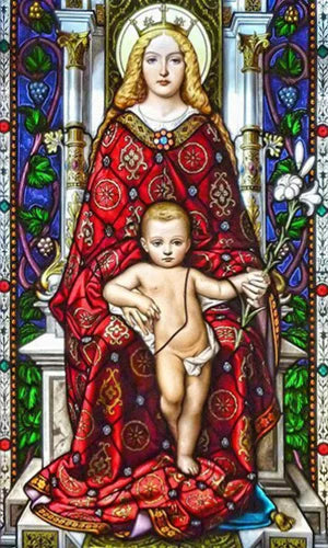 Custom Size Stained Glass Window Film, Static Cling Mermaid /Angel/Jesus Picture For Kitchen Bathroom Bedroom Glass Home Decor