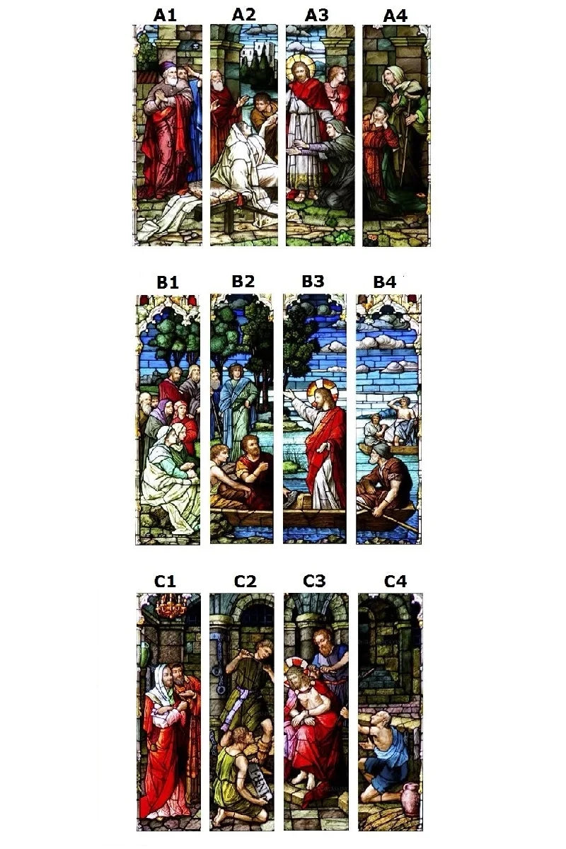 Custom size Window film Door sticker Father Lord Jehovah God and Jesus Christ Pictures Wall stickers Glass decor church glass