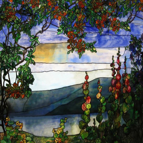 Stained Glass Window Film, Frosted Privacy, Static Cling, Retro Sticker for Bathroom, Cabinet, Door, Home Decor, Skylight Covers