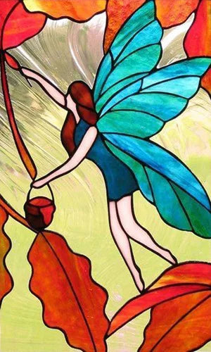 Custom Size Stained Glass Window Film, Static Cling Mermaid /Angel/Jesus Picture For Kitchen Bathroom Bedroom Glass Home Decor