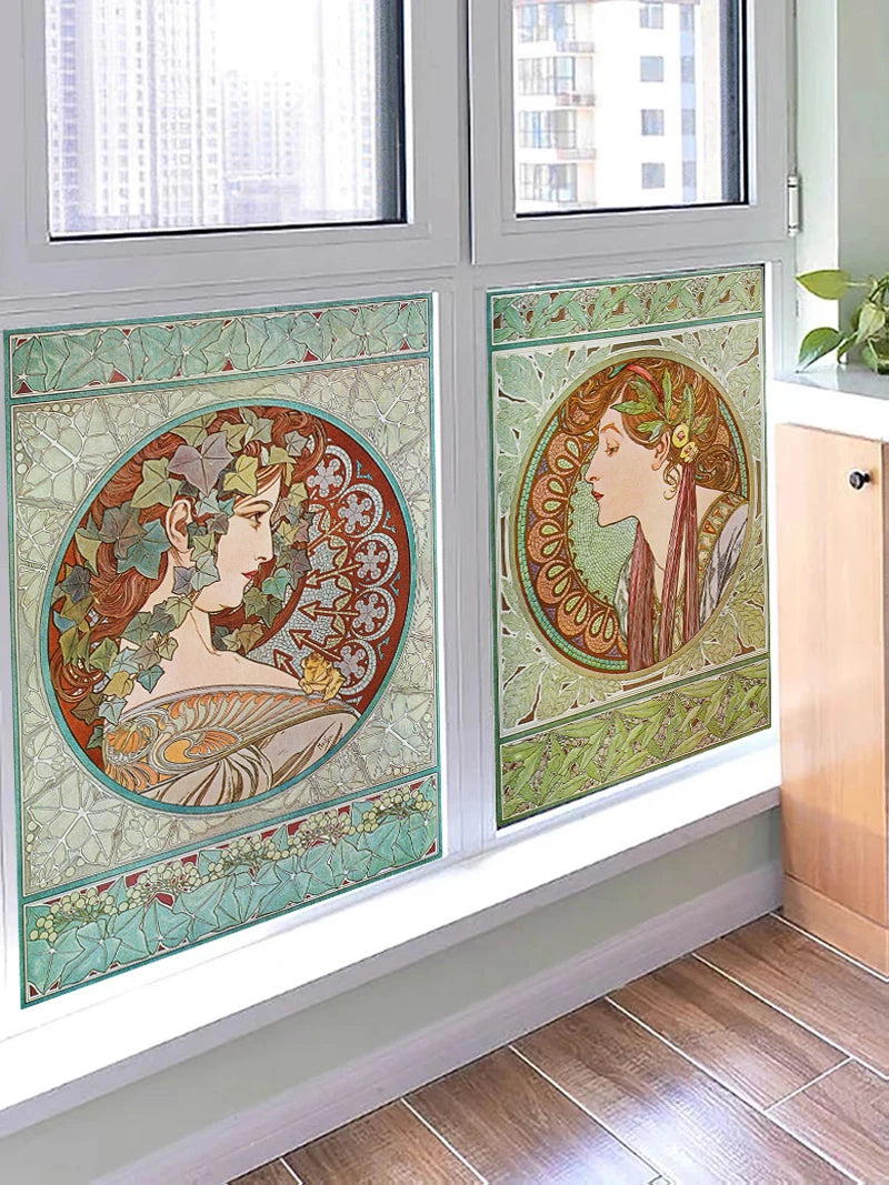 Custom Size Glass Window Film Static Cling Frosted Glass Films Foil Stickers Waterproof For Bathroom Kitchen Door Mucha Poster