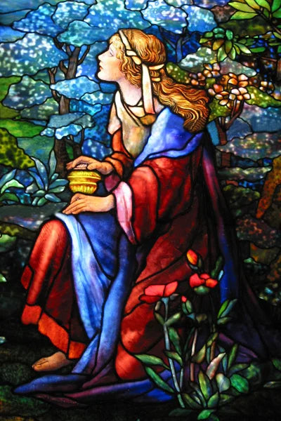 Custom Size Stained Glass Window Film, Church Sticker, Girl Painting, Kitchen, Bathroom, Bedroom, Sliding Door, Home Decor