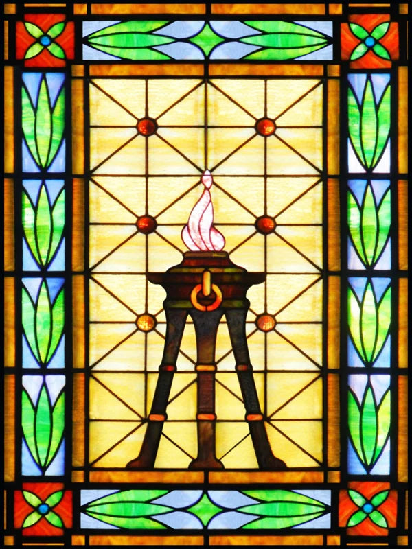 Window Film Frosted Religious Stained Glass Films,Customized Crosses Dove Static Cling Church Pattern for Office Home Decor