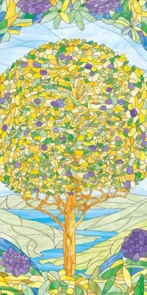 Customized Size Stained Glass Film Window Films Static Cling Frosted Church Sticker Bathroom Kitchen Cupboard Door Home Decor