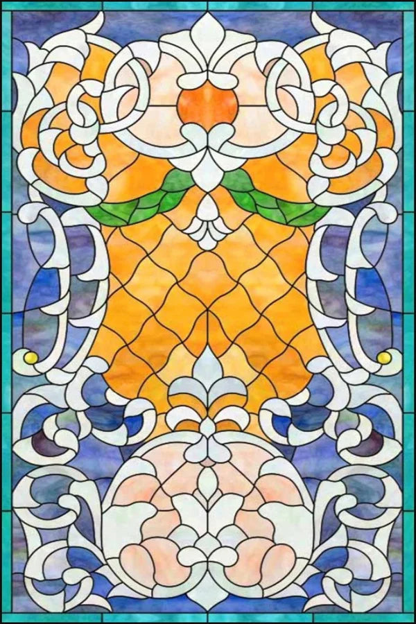 Window Film Frosted Stained Glass Films,Customized Church Home Foil Door Stickers Satic Cling For Bathroom Kitchen Door Skylight