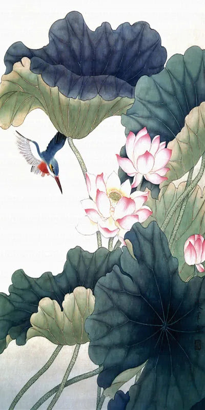 Stained Glass Door Stickers, Opaque Self-Adhesive, Lotus Poster for Kitchen, Bedroom, Bathroom, Customized Size