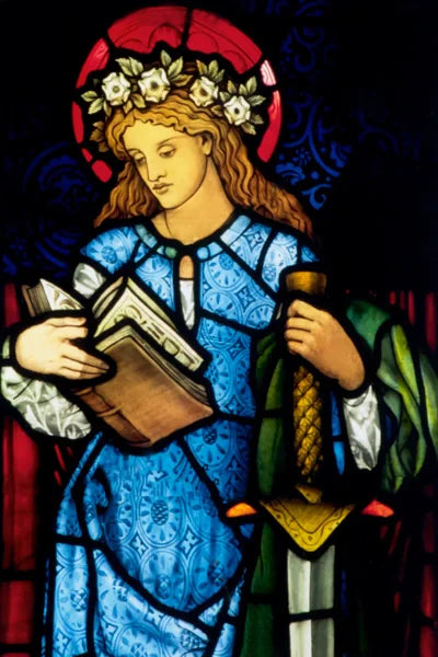 Custom Size Stained Glass Window Film, Church Sticker, Girl Angel Painting, Kitchen, Bathroom, Bedroom, Door, Home Decor