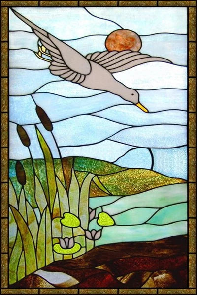 Customized Stained Glass Film Window Films Static Cling Frosted Sticker Tiffany-Style Poster Home Decor Church Peacock Birds