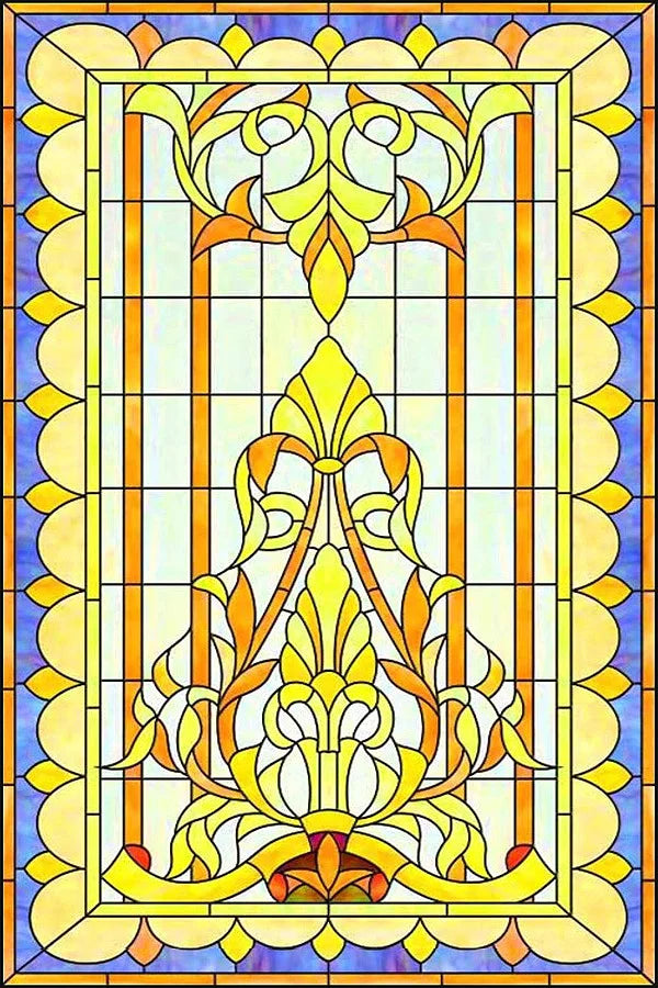 Customized Stained Glass Film Window Films,Static Cling Frosted Church Crosses,Bathroom Kitchen Cupboard Door Sticker Home Decor