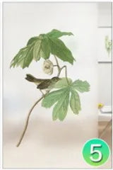 Custom Glass Films Window Film Electrostatic Frosted Flower Bird Glass Stickers For Kitchen Bathroom Bedroom Office Home Decor