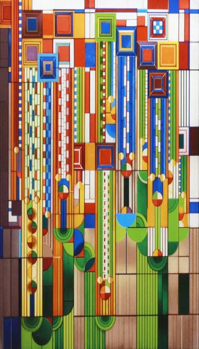 Custom Size Window Film, Stained Glass Stickers, Static Cling, 3D Print Rainbow Mosaic for Window Door, Home Decor