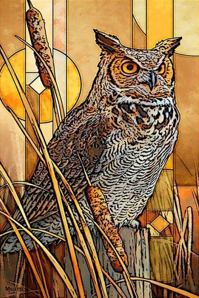 Customized Stained Glass Film Window Films Static Cling Frosted Sticker Tiffany-Style Poster Home Decor Church Peacock Birds