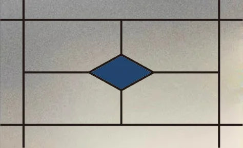 Custom size Window Film Stained Glass Films Frosted Privacy Film Static Cling Removable Sticker Japanese Type Retro Pattern