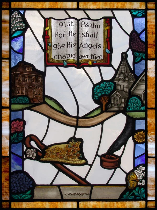 Window Film Frosted Religious Stained Glass Films,Customized Crosses Dove Static Cling Church Pattern for Office Home Decor