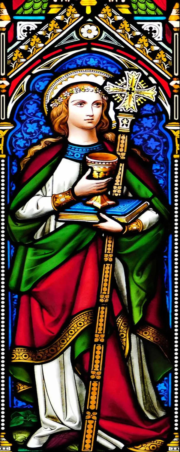 Window Film Frosted Stained Glass Films Door Sticker,Customized Crosses Static Cling Church Pattern for Office Home Decor