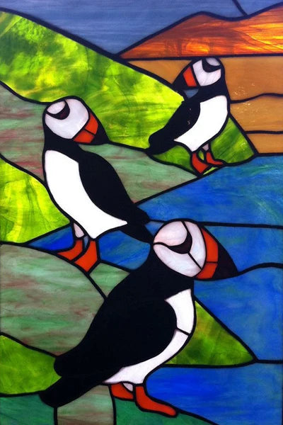 Customized Stained Glass Film Window Films Static Cling Frosted Sticker Tiffany-Style Poster Home Decor Church Peacock Birds