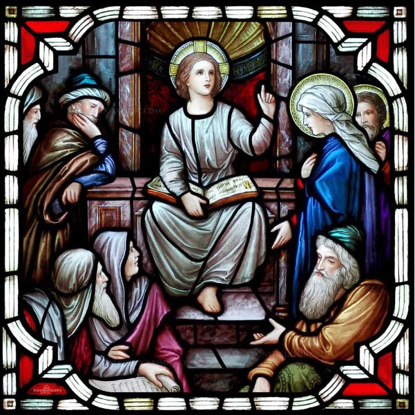 Custom Stained Glass Window Film,PVC Self-Adhesive Window Films,Retro Church Jesus, Home Decor Foil Stickers, Window Treatment