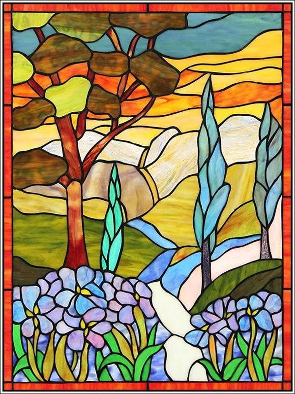 Window Film Frosted Stained Glass Films,Customized Static Cling Sticker,Privacy Protection Reusable Home-Decor Suncatcher