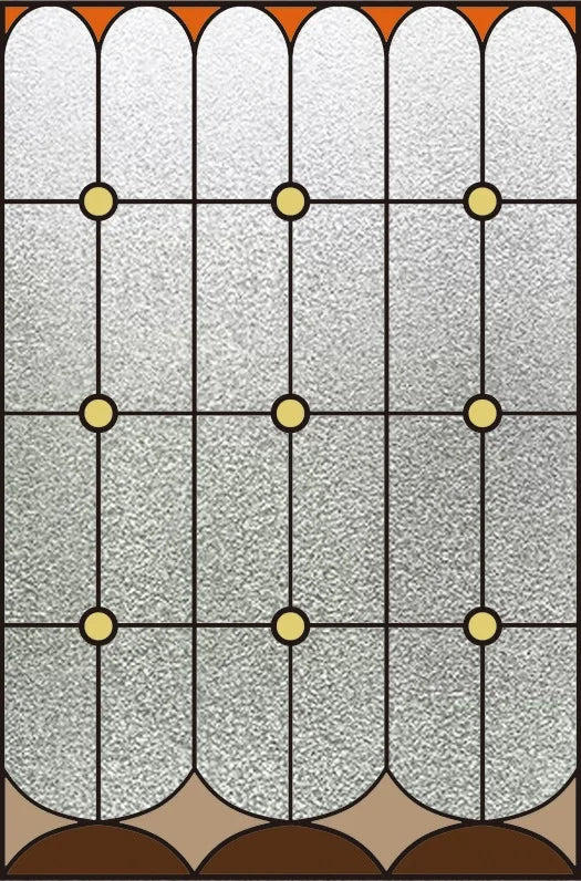 Custom Size Stained Glass Window Film Glue Free Frosted Glass Film Window Grille Bathroom Balcony Kitchen Window Privacy Film
