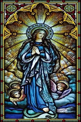 Custom size Stained Glass Window Film European Retro Church Painted Frosted Static Cling Angels Christian Art Virgin Mary