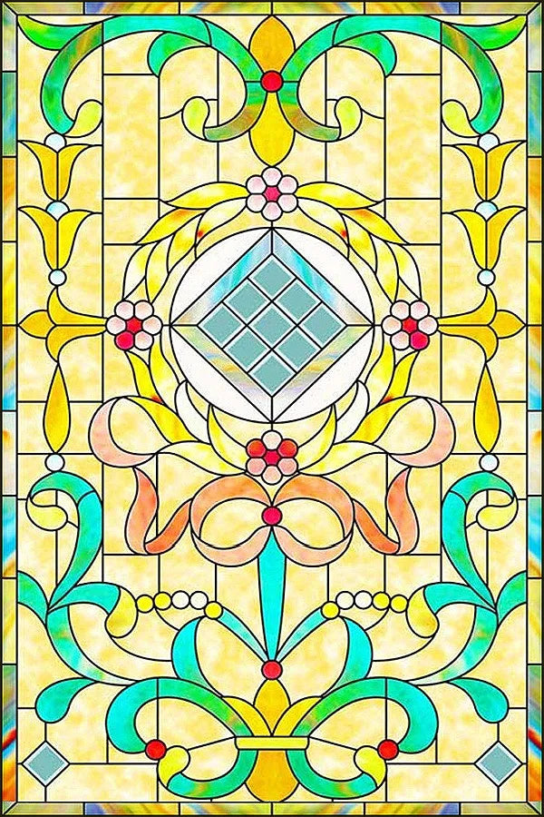 Customized Stained Glass Film Window Films,Static Cling Frosted Church Crosses,Bathroom Kitchen Cupboard Door Sticker Home Decor