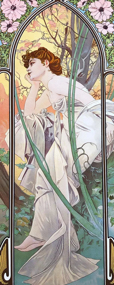 Custom Size Stained Glass Window Film Mucha Stickers Static Cling For Kitchen Bathroom Bedroom Glass Sliding Door Home Decor