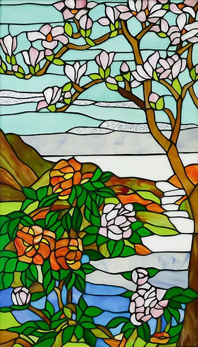 Window Film Stained Glass Films Frosted Static Cling Light-transparent Opaque Privacy Glass Sticker Kitchen Bathroom Home Decor