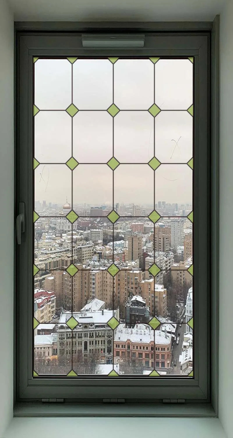 2 Double Sided Glass Door Window Sticker,Decals Glass Window Film,Alert Birds,Dogs,Kids,Guests.Warn Protect Safety Static Cling