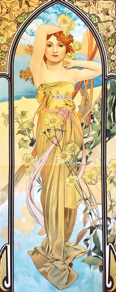 Custom Size Stained Glass Window Film Mucha Stickers Static Cling For Kitchen Bathroom Bedroom Glass Sliding Door Home Decor