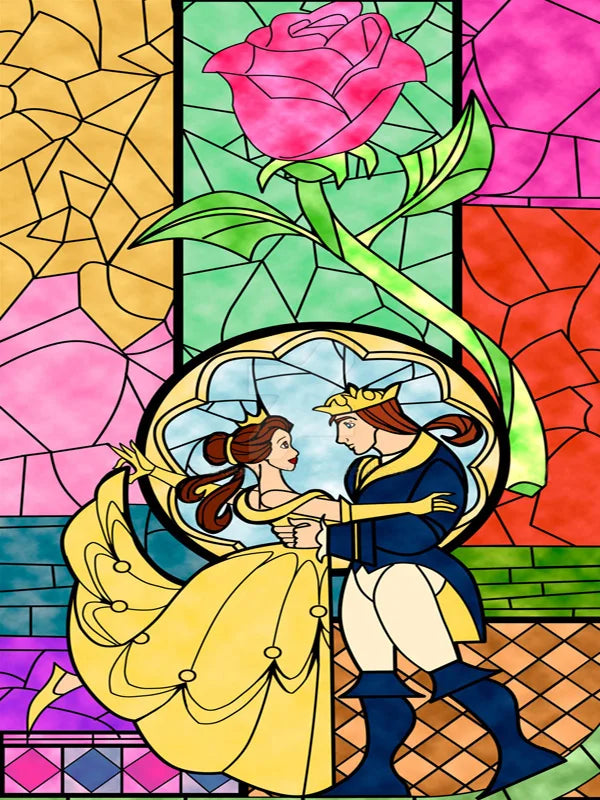 Custom Stained Glass Films Window Film Frosted Sticker Princess Prince For Kids Room Door Light Box Poster Home Decor