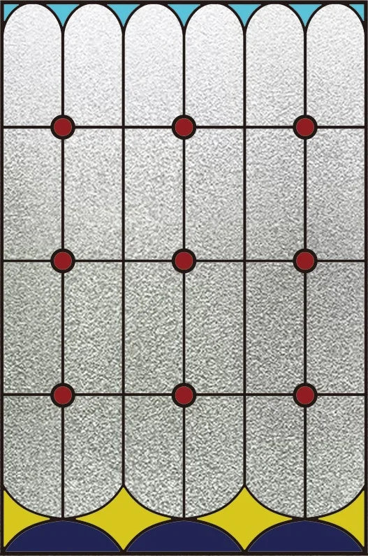 Custom Size Stained Glass Window Film Glue Free Frosted Glass Film Window Grille Bathroom Balcony Kitchen Window Privacy Film
