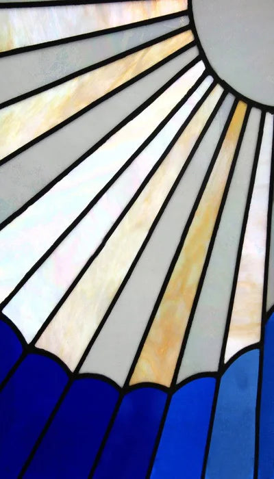 Custom Size Window Film, Stained Glass Stickers, Static Cling, 3D Print Rainbow Mosaic for Window Door, Home Decor