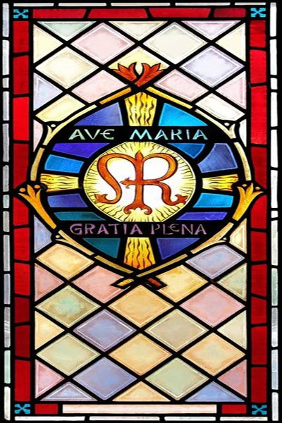 Frosted Stained Glass Window Film, Cross Dove Lily, Static Cling, Church, Home Decor, Bathroom, Kitchen, Door Sticker