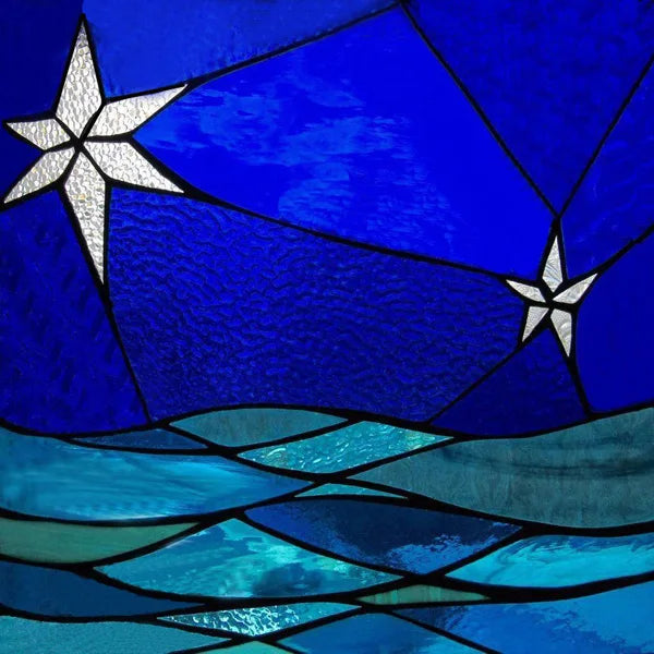 Stained Glass Window Film, Frosted Privacy, Static Cling, Retro Sticker for Bathroom, Cabinet, Door, Home Decor, Skylight Covers