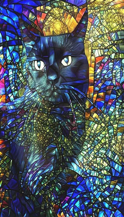 Custom Size Window Film, Stained Glass Stickers, Static Cling, 3D Print Rainbow Mosaic for Window Door, Home Decor