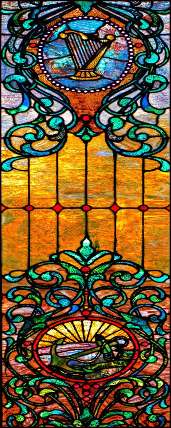 Window Film Frosted Stained Glass Films Door Sticker,Customized Crosses Static Cling Church Pattern for Office Home Decor